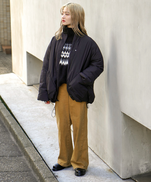 SOMETHING（サムシング）の「【SOMETHING/サムシング】lisa wide（デニムパンツ・レディース・ブルー/マスタード・36/34）」の5枚目の写真