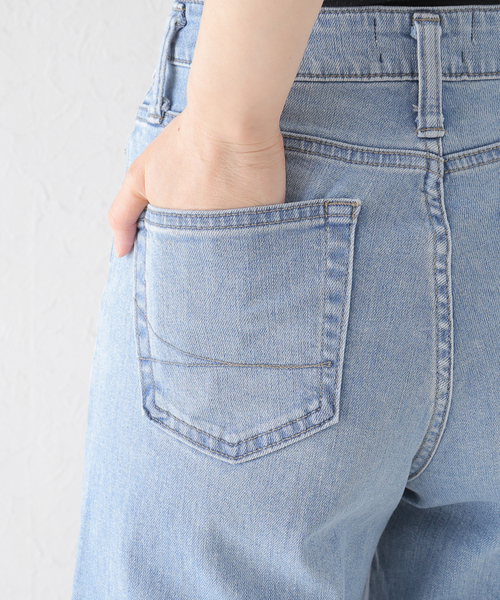 SOMETHING（サムシング）の「【SOMETHING/サムシング】lisa wide（デニムパンツ・レディース・ブルー/マスタード・36/34）」の4枚目の写真