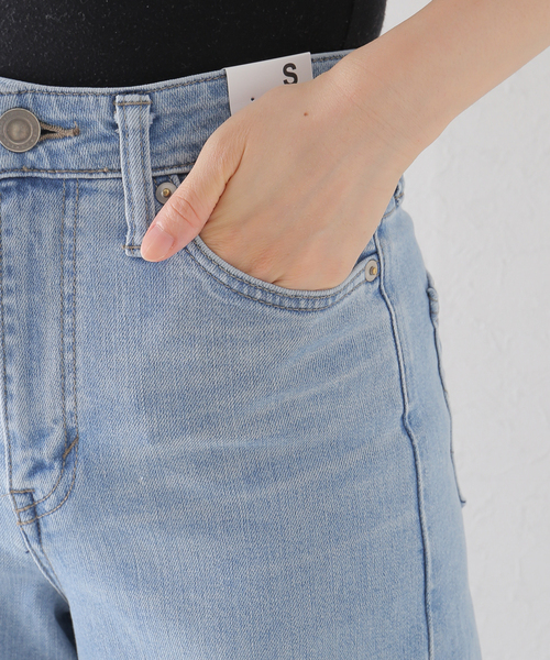 SOMETHING（サムシング）の「【SOMETHING/サムシング】lisa wide（デニムパンツ・レディース・ブルー/マスタード・36/34）」の15枚目の写真