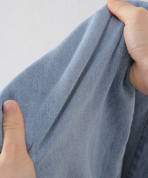 SOMETHING（サムシング）の「【SOMETHING/サムシング】lisa wide（デニムパンツ・レディース・ブルー/マスタード・36/34）」の22枚目の写真