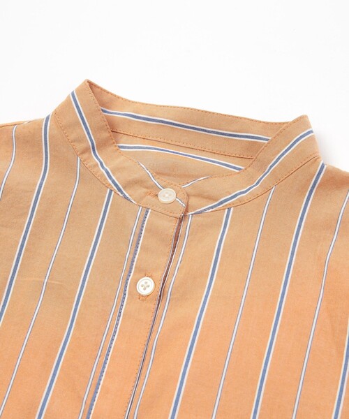 coen（コーエン）の「バンドカラーシャツワンピース（シャツワンピース・キッズ・オレンジ/ケリー・140/130/110/150/120/100）」の14枚目の写真