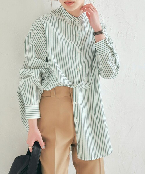 coen（コーエン）の「バンドカラーシャツワンピース（シャツワンピース・キッズ・オレンジ/ケリー・140/130/110/150/120/100）」の22枚目の写真