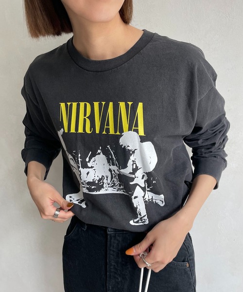CAPRICIEUX LE'MAGE(カプリシューレマージュ)の「【GOOD ROCK SPEED】NIRVANAロンT(Tシャツ/カットソー・レディース・ブラック・FREE)」の5枚目の写真