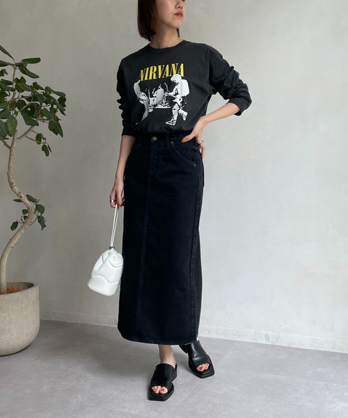 CAPRICIEUX LE'MAGE(カプリシューレマージュ)の「【GOOD ROCK SPEED】NIRVANAロンT(Tシャツ/カットソー・レディース・ブラック・FREE)」の7枚目の写真
