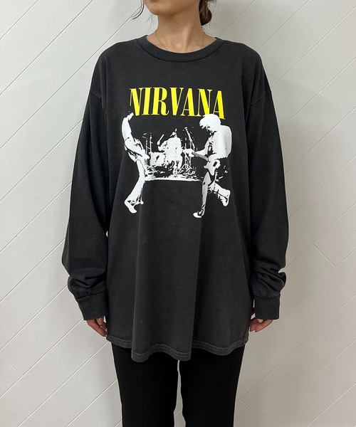 CAPRICIEUX LE'MAGE(カプリシューレマージュ)の「【GOOD ROCK SPEED】NIRVANAロンT(Tシャツ/カットソー・レディース・ブラック・FREE)」の13枚目の写真