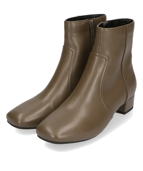 WA ORiental TRaffic(ダブルエーオリエンタルトラフィック)の「スクエアトゥプレーンショートブーツ/22401(ブーツ・レディース・ブラック/ベージュ/グレー・LL/S/M/L/3L/SS)」の18枚目の写真