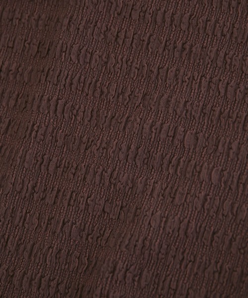 VIS(ビス)の「【洗える】膨れシャーリング調ギャザースリーブトップス(Tシャツ/カットソー・レディース・ブラック/ダークブラウン/ミント/キナリ・FREE)」の22枚目の写真