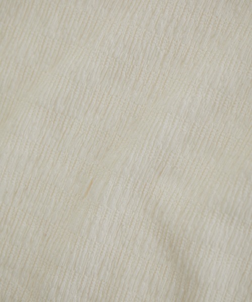 VIS(ビス)の「【洗える】膨れシャーリング調ギャザースリーブトップス(Tシャツ/カットソー・レディース・ブラック/ダークブラウン/ミント/キナリ・FREE)」の7枚目の写真