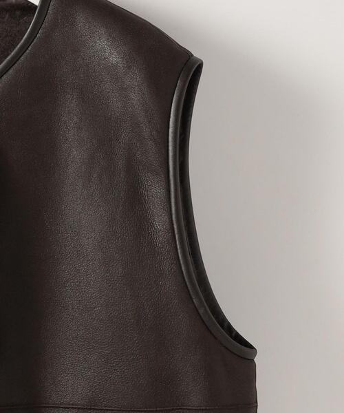 Steven Alan(スティーブンアラン)の「<Steven Alan>MERINO MOUTON VEST/ムートンベスト(ムートンコート・レディース・ダークブラウン・FREE)」の18枚目の写真