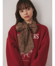 merry jenny | チェックタイリボンブラウス(シャツ/ブラウス)