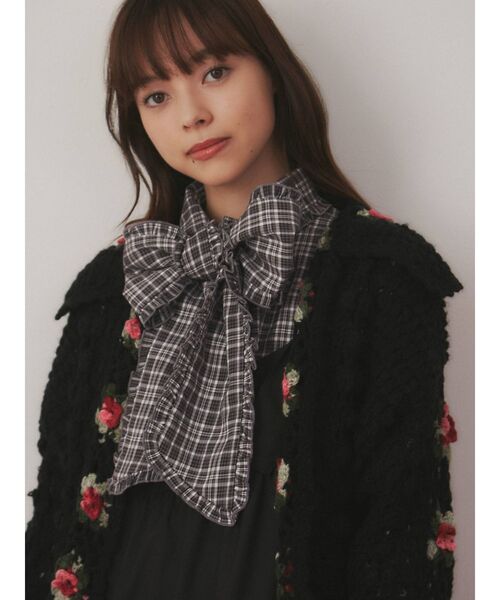 merry jenny(メリージェニー)の「チェックタイリボンブラウス(シャツ/ブラウス・レディース・グリーン/ベージュ/ブラック・FREE)」の22枚目の写真