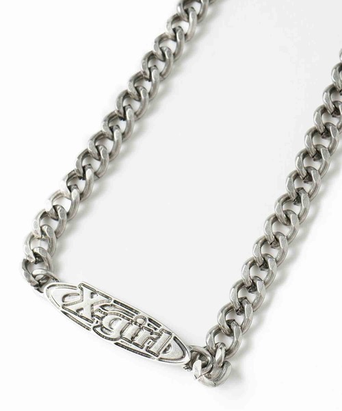 X-girl(エックスガール)の「OVAL LOGO NECKLACE(ネックレス・レディース・シルバー/ゴールド・ONE SIZE)」の8枚目の写真