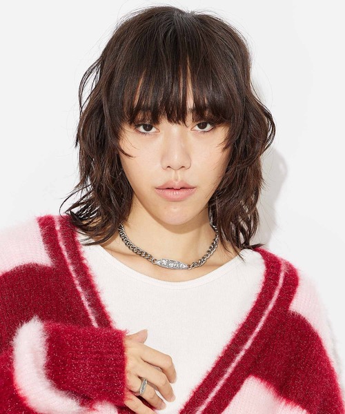X-girl(エックスガール)の「OVAL LOGO NECKLACE(ネックレス・レディース・シルバー/ゴールド・ONE SIZE)」の10枚目の写真