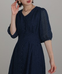 ミモレ丈&七分袖 フォーマル チェック柄セレモニー 結婚式 パーティー ドレス オケージョンドレス お呼ばれ 二次会 成人式 同窓会 謝恩会 20代 30代
