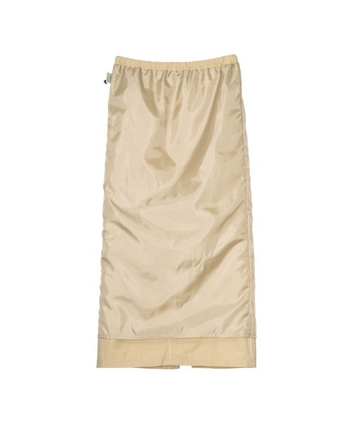 [低身長サイズ有]ナイロンウエストドロストカーゴスカート