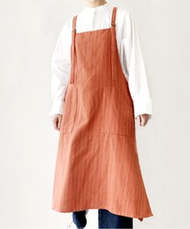 salle de bal（サルデバル）の「∴FABORI / ファボリ  CORD STRAP APRON コード ストラップ ストライプ エプロン MCI（エプロン）」