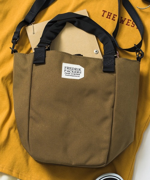 FREDRIK PACKERS（フレドリックパッカーズ）の「【FREDRIK PACKERS】 / フレドリックパッカーズ　MISSION TOTE XS　2WAYミニトート　ショルダー付（ハンドバッグ・レディース・ブラック/ベージュ/グレー/レオパード/オリーブ/マルチ・FREE）」の11枚目の写真