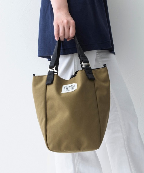 FREDRIK PACKERS（フレドリックパッカーズ）の「【FREDRIK PACKERS】 / フレドリックパッカーズ　MISSION TOTE XS　2WAYミニトート　ショルダー付（ハンドバッグ・レディース・ブラック/ベージュ/グレー/レオパード/オリーブ/マルチ・FREE）」の19枚目の写真