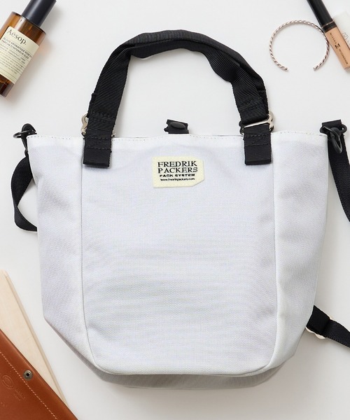 FREDRIK PACKERS（フレドリックパッカーズ）の「【FREDRIK PACKERS】 / フレドリックパッカーズ　MISSION TOTE XS　2WAYミニトート　ショルダー付（ハンドバッグ・レディース・ブラック/ベージュ/グレー/レオパード/オリーブ/マルチ・FREE）」の10枚目の写真