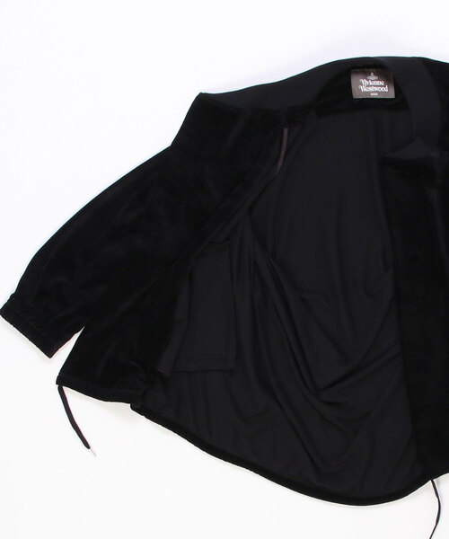【美品】ヴィヴィアンウエストウッドマン ベロア 長袖 ブラック オーブ Vivienne Westwood MAN（ヴィヴィアンウエストウッドマン）の
