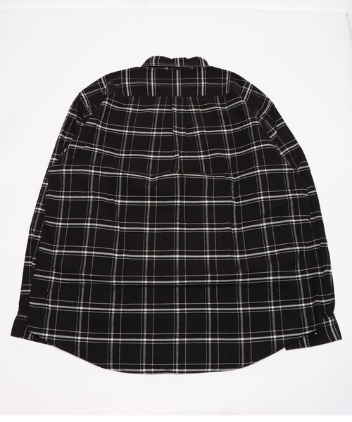 GOLD（ゴールド）の「GOLD / ゴールド：60/2 NEL CHECK REGULAR SHIRT：22B-GL28945[MUS]（シャツ/ブラウス・メンズ・ブラック・M/L/XL）」の2枚目の写真