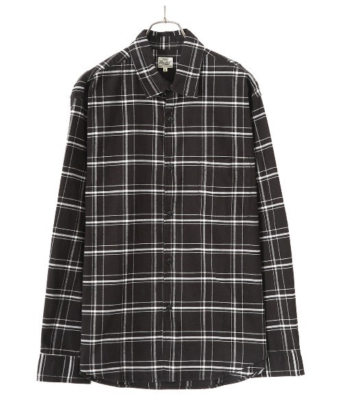 GOLD（ゴールド）の「GOLD / ゴールド：60/2 NEL CHECK REGULAR SHIRT：22B-GL28945[MUS]（シャツ/ブラウス・メンズ・ブラック・M/L/XL）」の13枚目の写真