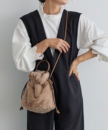 KOBE LETTUCE | 2wayファー巾着ミニバッグ(ショルダーバッグ)