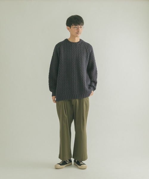 FORK&SPOON(フォークアンドスプーン)の「『ユニセックス』FORK&SPOON 変形カノコニットプルオーバー(ニット/セーター・メンズ・ホワイト系その他/ネイビー/ブラウン系その他・5/4)」の16枚目の写真