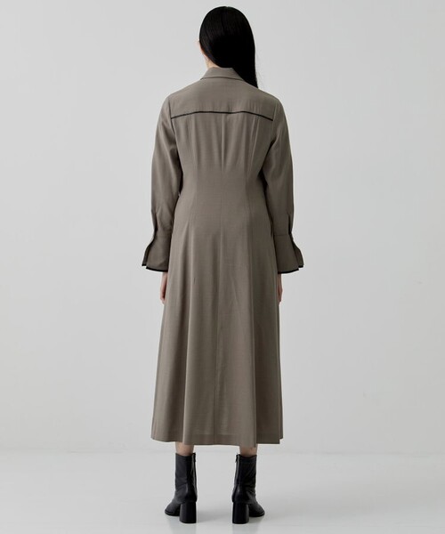 city（シティ）の「【CITY】フロントジップロングスリーブワンピース 