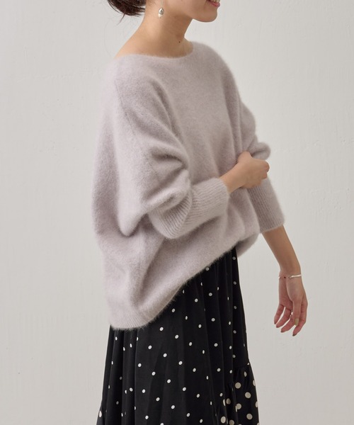 BEARDSLEY(ビアズリー)の「FOXウールドルマンニット(ニット/セーター・レディース・グリーン/アイボリー/ライトグレー/イエロー/ブルー/スカイブルー/ピンク・FREE)」の16枚目の写真