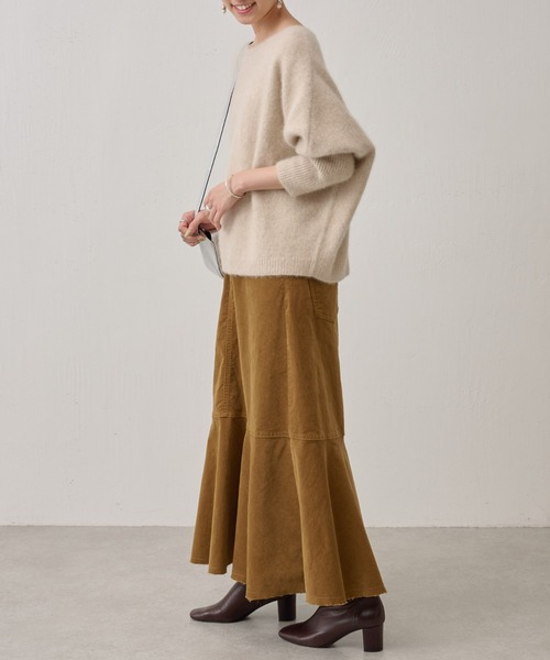 BEARDSLEY(ビアズリー)の「FOXウールドルマンニット(ニット/セーター・レディース・グリーン/アイボリー/ライトグレー/イエロー/ブルー/スカイブルー/ピンク・FREE)」の18枚目の写真