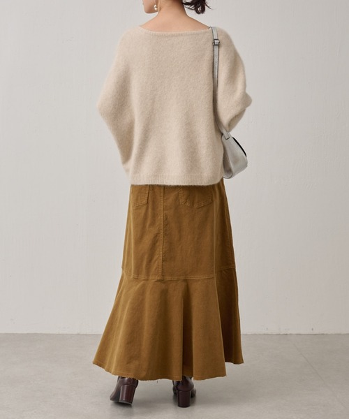 BEARDSLEY(ビアズリー)の「FOXウールドルマンニット(ニット/セーター・レディース・グリーン/アイボリー/ライトグレー/イエロー/ブルー/スカイブルー/ピンク・FREE)」の19枚目の写真