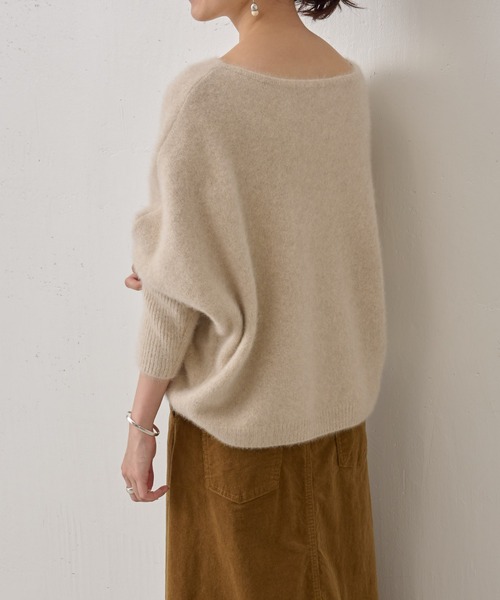 BEARDSLEY(ビアズリー)の「FOXウールドルマンニット(ニット/セーター・レディース・グリーン/アイボリー/ライトグレー/イエロー/ブルー/スカイブルー/ピンク・FREE)」の21枚目の写真