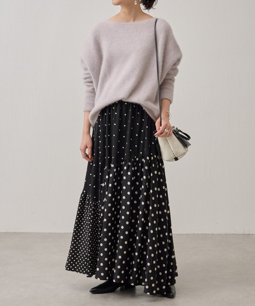 BEARDSLEY(ビアズリー)の「FOXウールドルマンニット(ニット/セーター・レディース・グリーン/アイボリー/ライトグレー/イエロー/ブルー/スカイブルー/ピンク・FREE)」の8枚目の写真