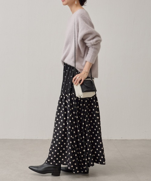 BEARDSLEY(ビアズリー)の「FOXウールドルマンニット(ニット/セーター・レディース・グリーン/アイボリー/ライトグレー/イエロー/ブルー/スカイブルー/ピンク・FREE)」の9枚目の写真