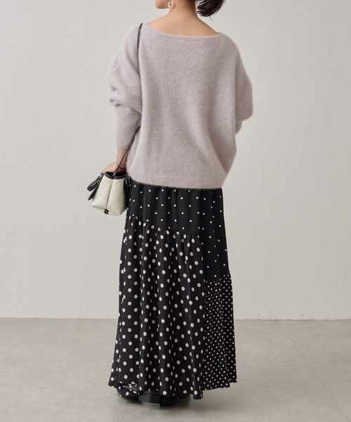 BEARDSLEY(ビアズリー)の「FOXウールドルマンニット(ニット/セーター・レディース・グリーン/アイボリー/ライトグレー/イエロー/ブルー/スカイブルー/ピンク・FREE)」の10枚目の写真