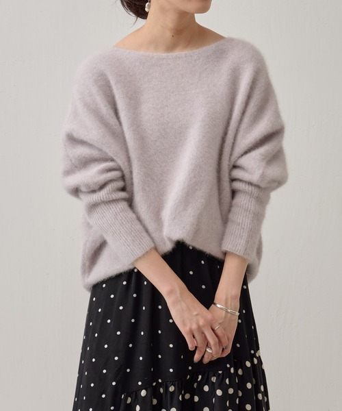 BEARDSLEY(ビアズリー)の「FOXウールドルマンニット(ニット/セーター・レディース・グリーン/アイボリー/ライトグレー/イエロー/ブルー/スカイブルー/ピンク・FREE)」の13枚目の写真