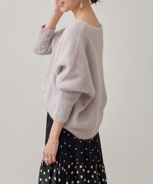 BEARDSLEY(ビアズリー)の「FOXウールドルマンニット(ニット/セーター・レディース・グリーン/アイボリー/ライトグレー/イエロー/ブルー/スカイブルー/ピンク・FREE)」の14枚目の写真