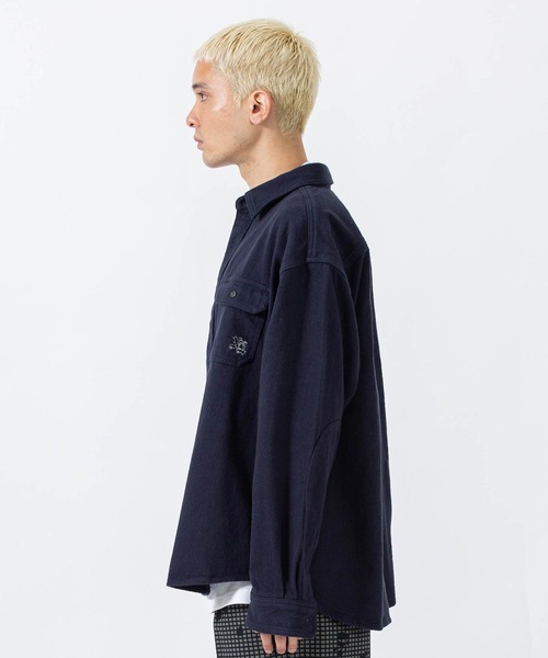 XLARGE(エクストララージ)の「HEAVY WEIGHT FLANNEL SHIRT(シャツ/ブラウス・メンズ・ブラック/ネイビー/ブラウン/グリーン・S/M/L/XL)」の9枚目の写真