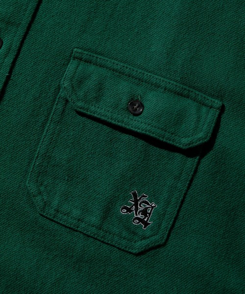 XLARGE(エクストララージ)の「HEAVY WEIGHT FLANNEL SHIRT(シャツ/ブラウス・メンズ・ブラック/ネイビー/ブラウン/グリーン・S/M/L/XL)」の12枚目の写真