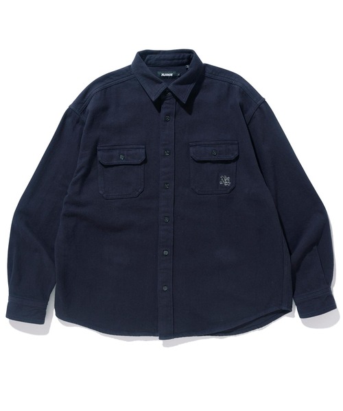 XLARGE(エクストララージ)の「HEAVY WEIGHT FLANNEL SHIRT(シャツ/ブラウス・メンズ・ブラック/ネイビー/ブラウン/グリーン・S/M/L/XL)」の22枚目の写真