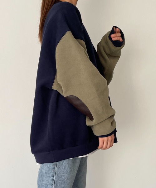 choice_cnl エルボーパッチ配色トレーナー　キャナルジーン CANAL JEAN（キャナルジーン）の「choice_cnl(チョイス