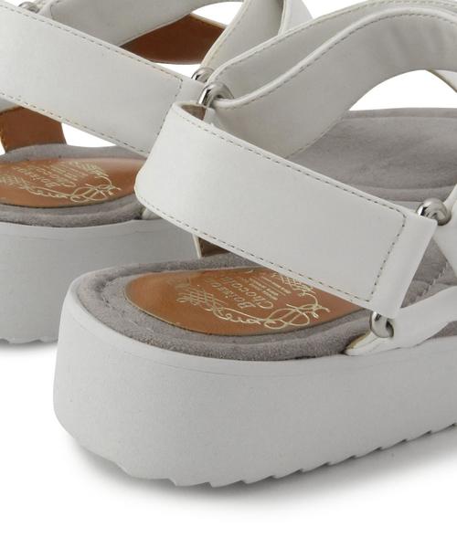 Boisson Chocolat（ボワソンショコラ）の「Tボワソンショコラ/B スポーティサンダル30（サンダル・レディース・ブラック/オフホワイト/イエロー・24.5cm/24cm/22cm/23cm/22.5cm/23.5cm）」の10枚目の写真