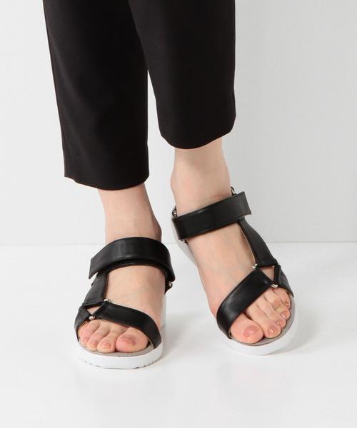 Boisson Chocolat（ボワソンショコラ）の「Tボワソンショコラ/B スポーティサンダル30（サンダル・レディース・ブラック/オフホワイト/イエロー・24.5cm/24cm/22cm/23cm/22.5cm/23.5cm）」の12枚目の写真