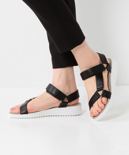 Boisson Chocolat（ボワソンショコラ）の「Tボワソンショコラ/B スポーティサンダル30（サンダル・レディース・ブラック/オフホワイト/イエロー・24.5cm/24cm/22cm/23cm/22.5cm/23.5cm）」の13枚目の写真