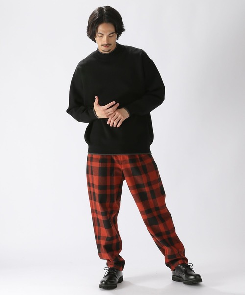 niko and...（ニコアンド）の「ダブルジャガードモックネックニットプルオーバー（ニット/セーター・メンズ・ボルドー/ダークブラウン/ブラック/アイボリー・MEDIUM/LARGE）」の10枚目の写真