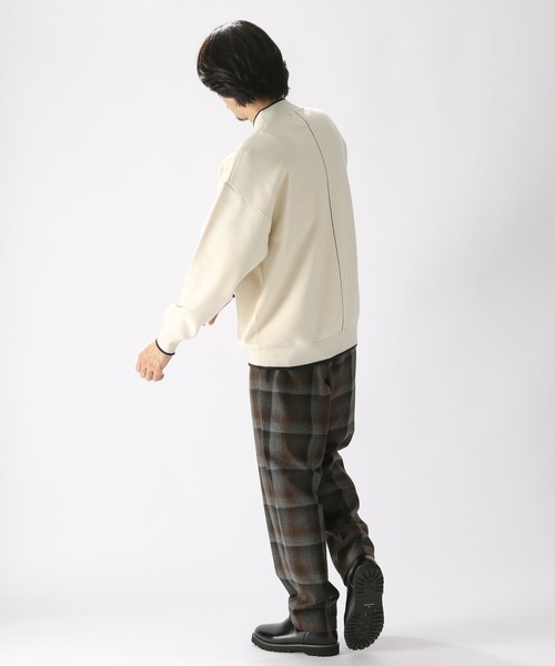 niko and...（ニコアンド）の「ダブルジャガードモックネックニットプルオーバー（ニット/セーター・メンズ・ボルドー/ダークブラウン/ブラック/アイボリー・MEDIUM/LARGE）」の20枚目の写真