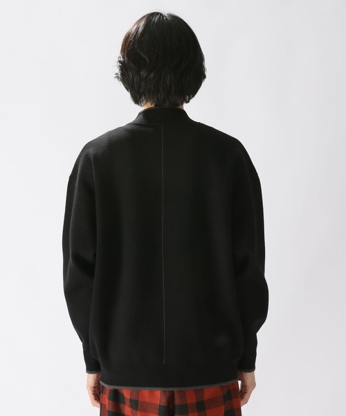 niko and...（ニコアンド）の「ダブルジャガードモックネックニットプルオーバー（ニット/セーター・メンズ・ボルドー/ダークブラウン/ブラック/アイボリー・MEDIUM/LARGE）」の7枚目の写真