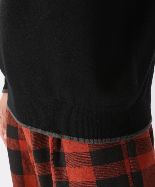 niko and...（ニコアンド）の「ダブルジャガードモックネックニットプルオーバー（ニット/セーター・メンズ・ボルドー/ダークブラウン/ブラック/アイボリー・MEDIUM/LARGE）」の21枚目の写真