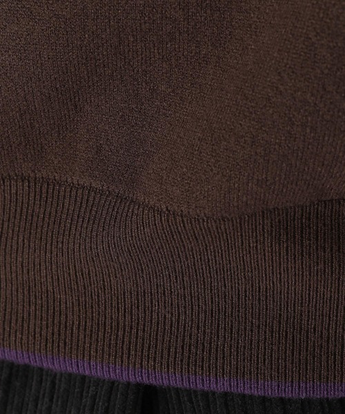 niko and...（ニコアンド）の「ダブルジャガードモックネックニットプルオーバー（ニット/セーター・メンズ・ボルドー/ダークブラウン/ブラック/アイボリー・MEDIUM/LARGE）」の22枚目の写真